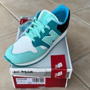 New Balance Kids' Aqua and Black Sneakers